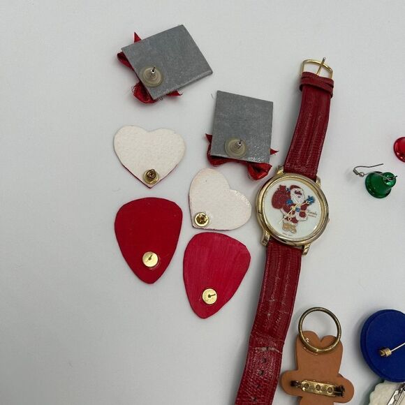 Vintage Christmas Jewelry Lot - Holiday Fun Costume Jewelry Lot - Picture 2 of 8